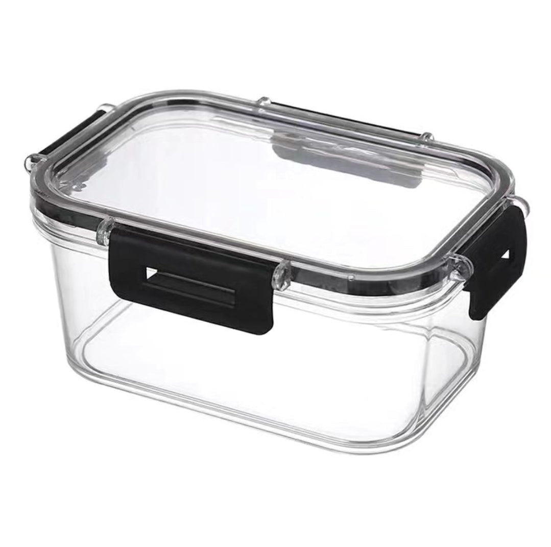 Transparent acrylic food containers for fruit and vegetable storage